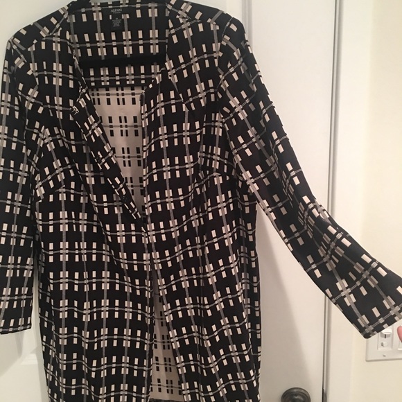 Alfani Jackets & Blazers - Alfani Extra Long Textured Blazer